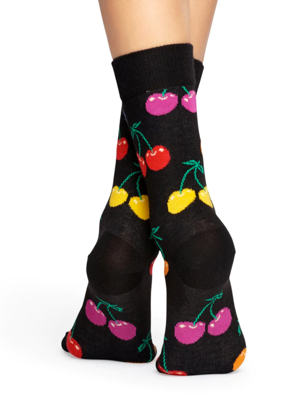 Svarta Happy Socks med körsbär för honom och henne
