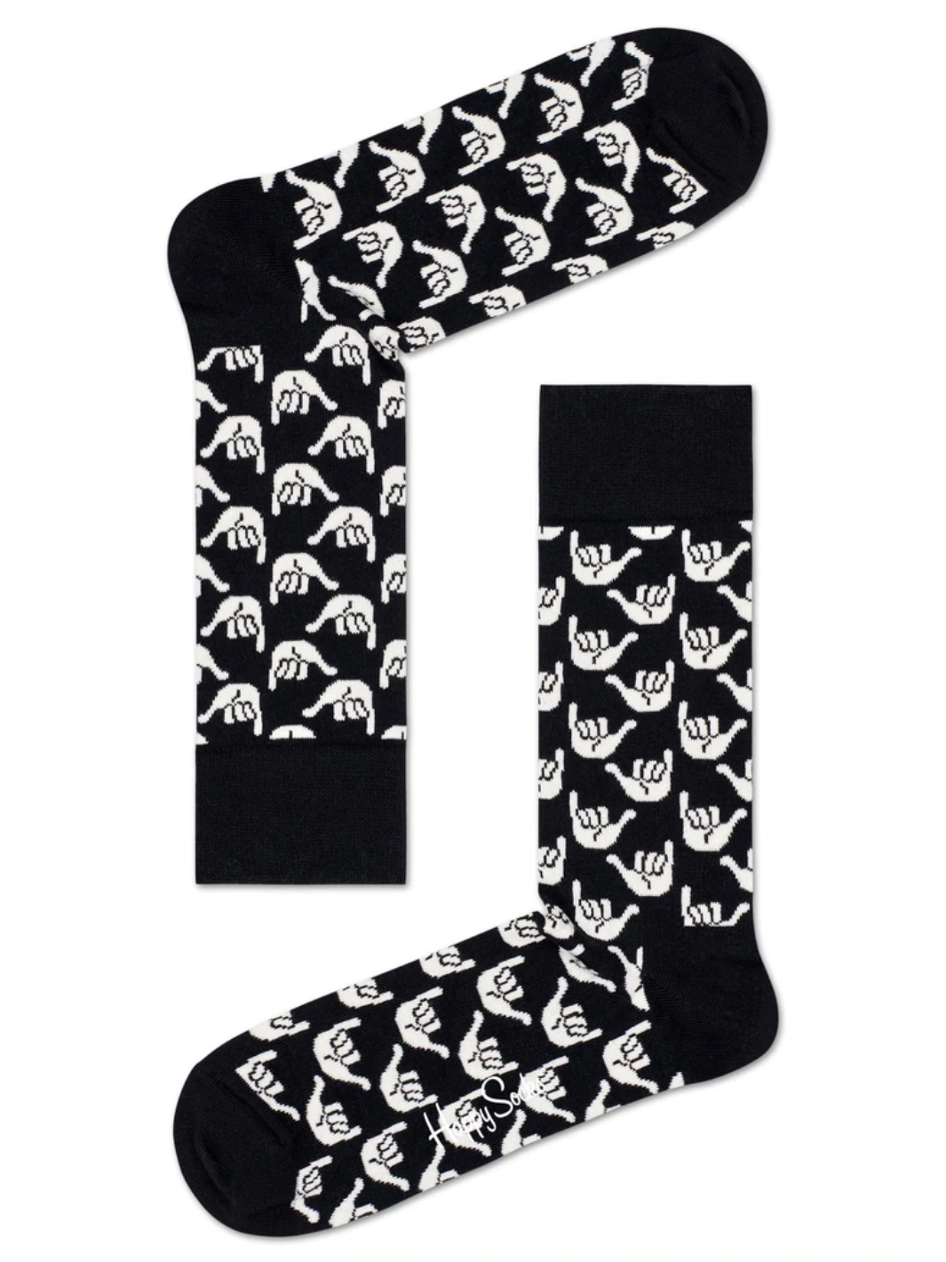 Svart och vit Happy Socks presentförpackning för honom
