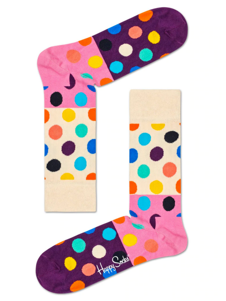 4-pack prickade Happy Socks presentask för honom