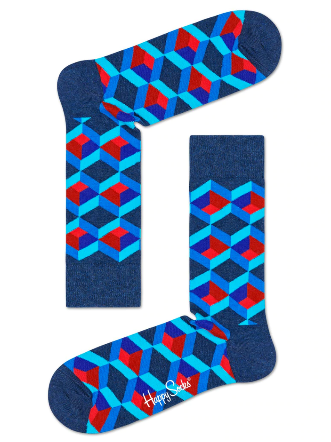 Blå Happy Socks 4-pack nautisk presentförpackning för honom och henne