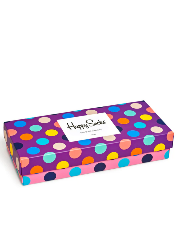 4-pack prickade Happy Socks presentask för honom