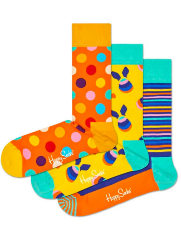 Happy Socks Easter 3-pack presentask för honom