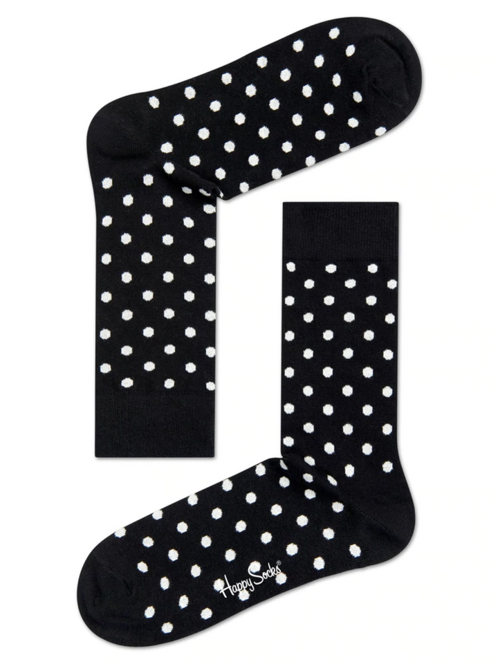 Svarta prickiga Happy Socks för honom