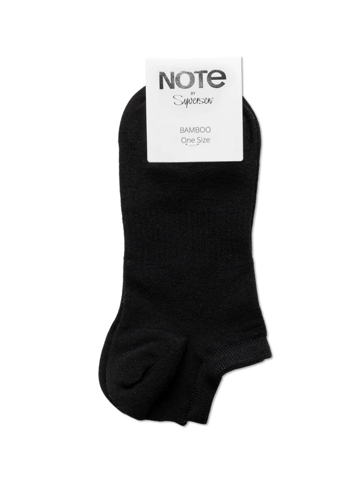 Svart Note Sneakers Sock för kvinnor