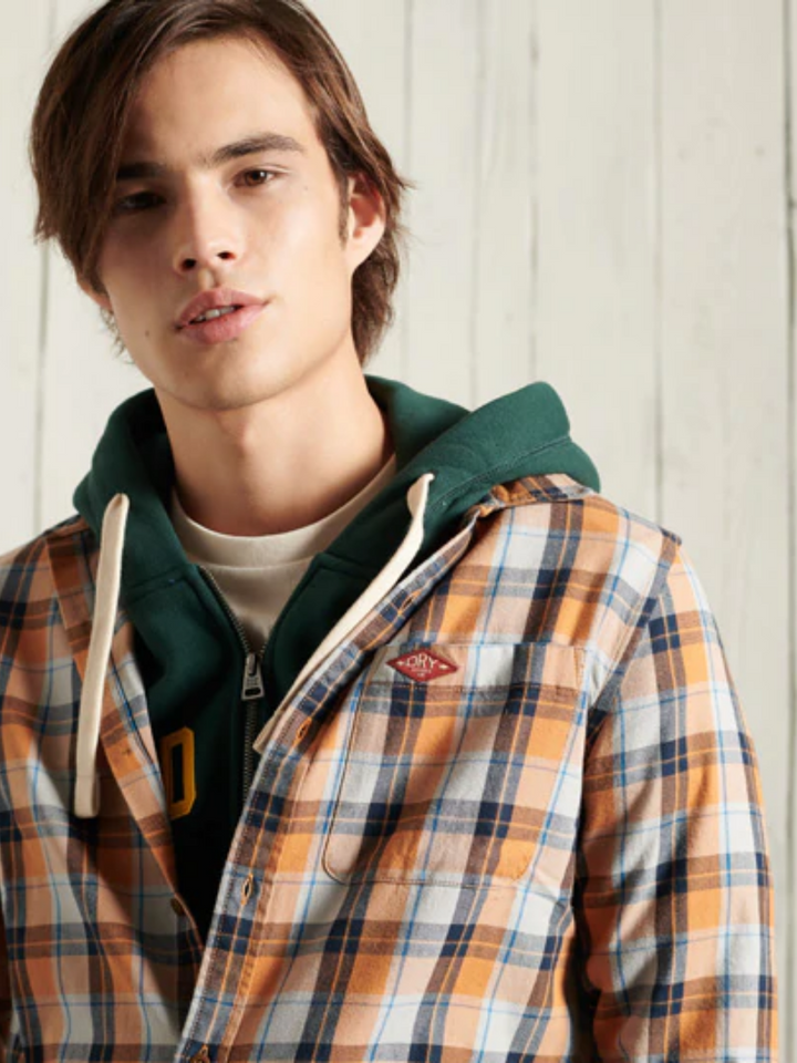 Orange rutig Superdry Lumberjack Shirt