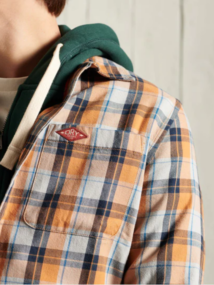 Orange rutig Superdry Lumberjack Shirt