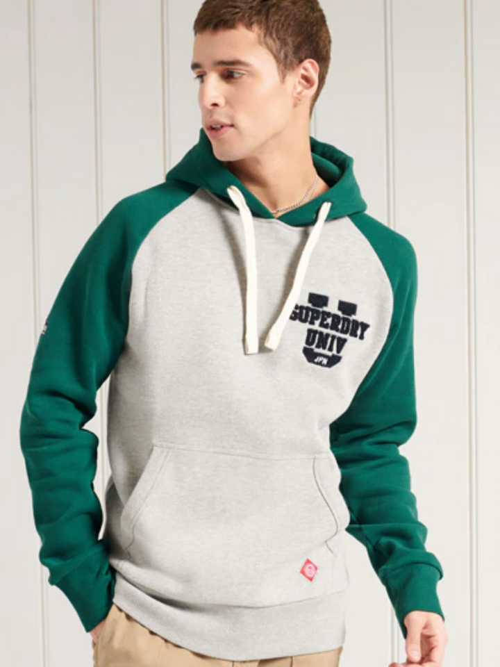 Grön/grå Superdry Luvtröja män