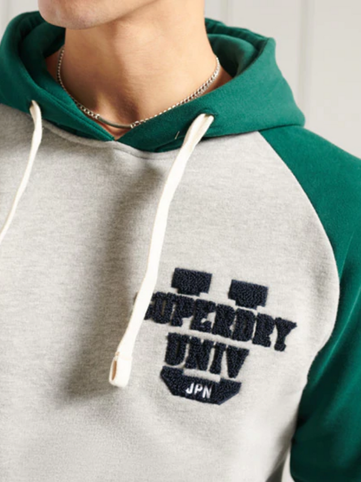 Grön/grå Superdry Luvtröja män