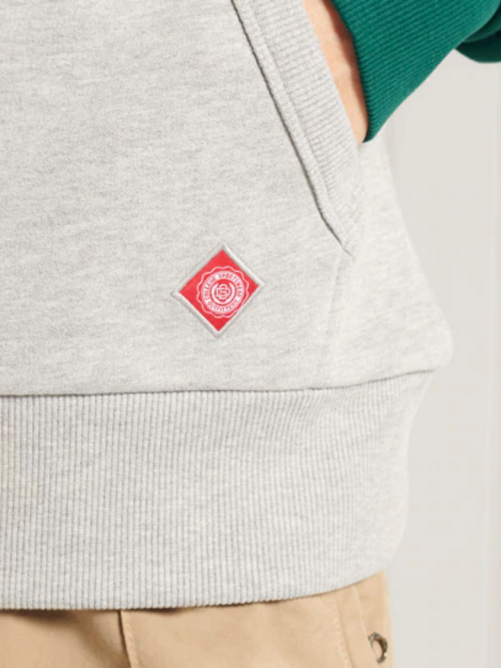 Grön/grå Superdry Luvtröja män