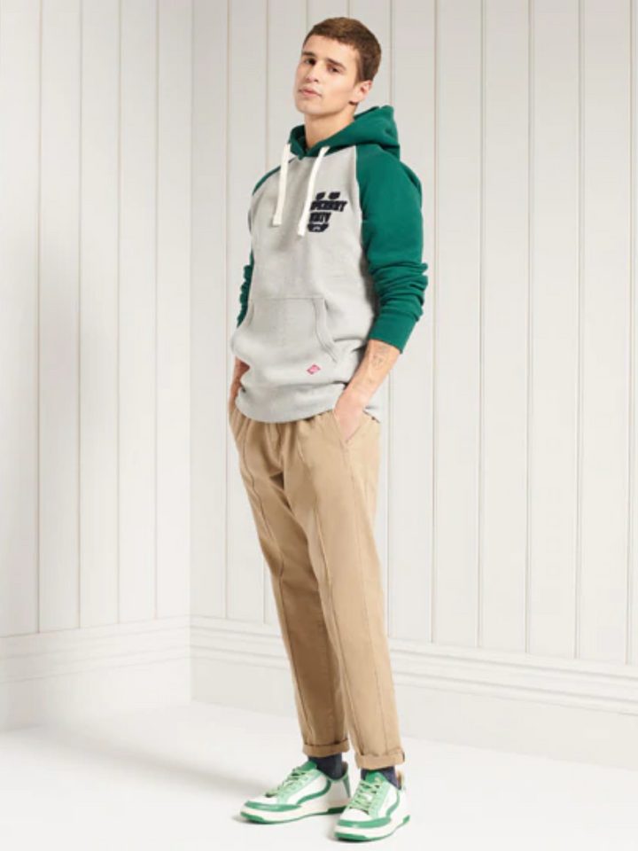 Grön/grå Superdry Luvtröja män