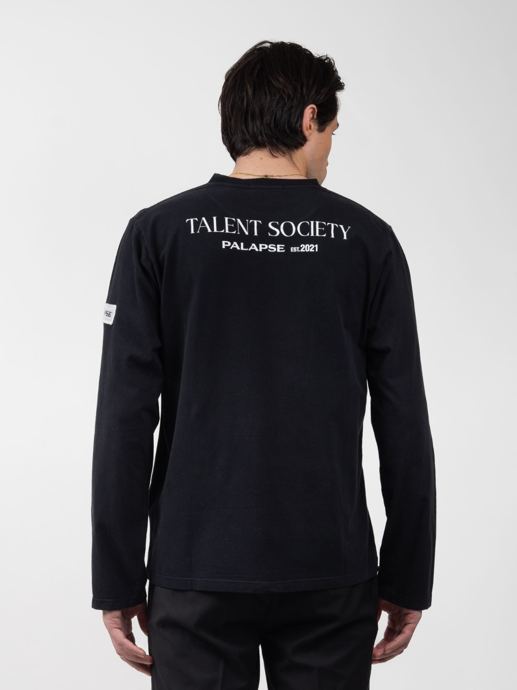 Svart långärmad Palapse Talent T-shirt för män