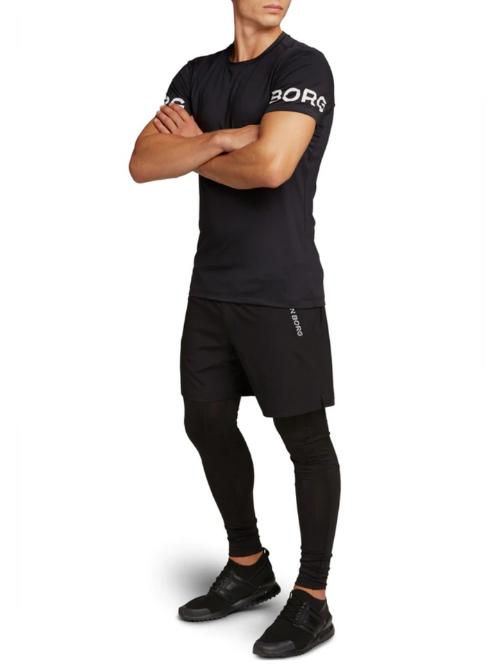 Svart Björn Borg Performance T-shirt