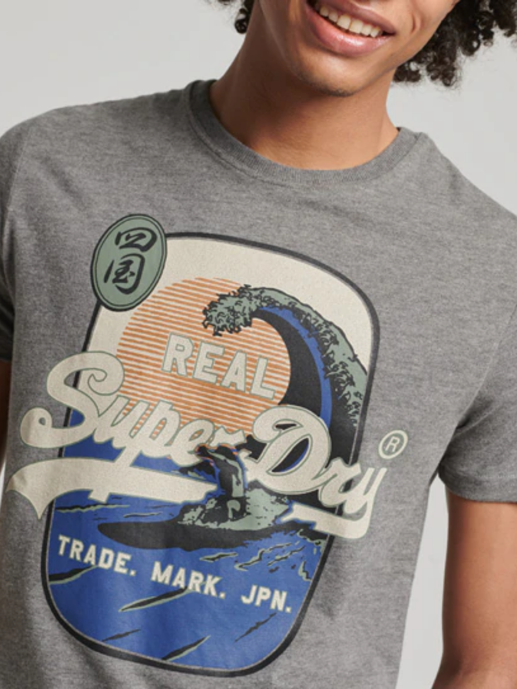 Vintage grå Superdry T-shirt