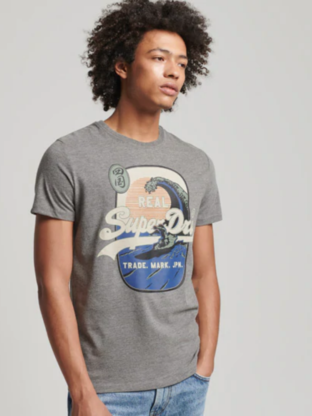 Vintage grå Superdry T-shirt