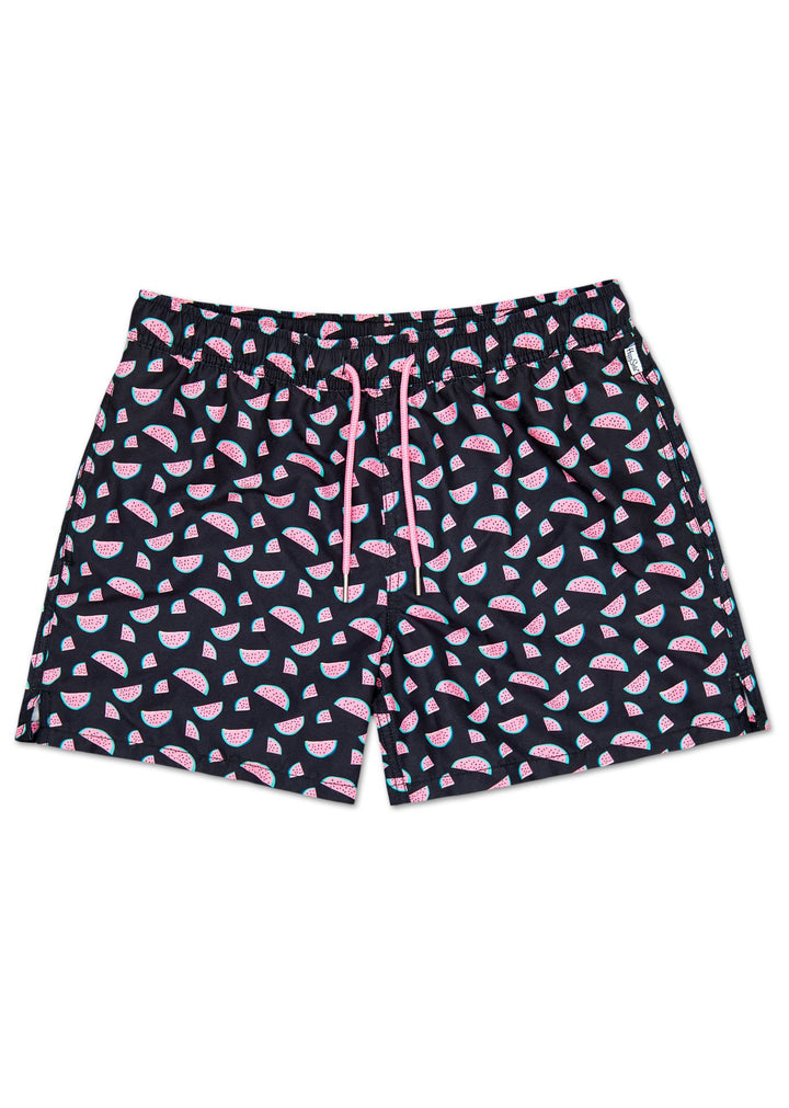 Svarta Happy Socks simshorts med vattenmeloner