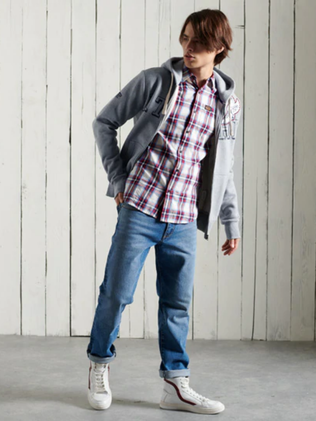 Röd Superdry Workwear-skjorta