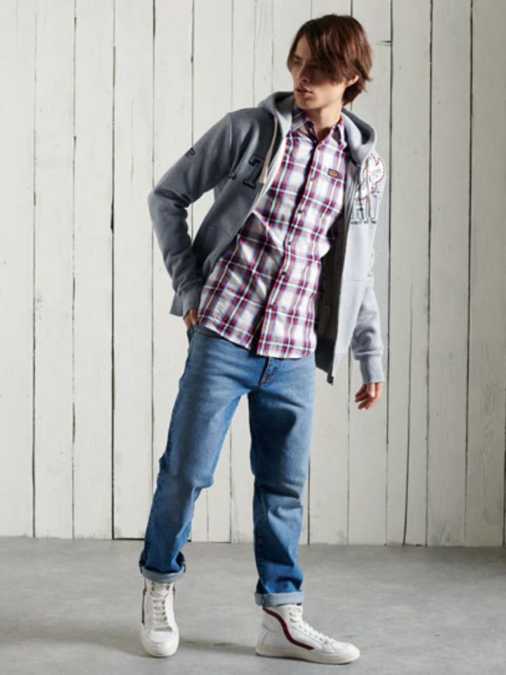 Röd Superdry Workwear-skjorta