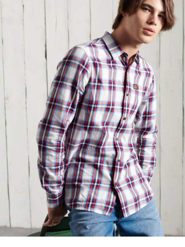 Röd Superdry Workwear-skjorta