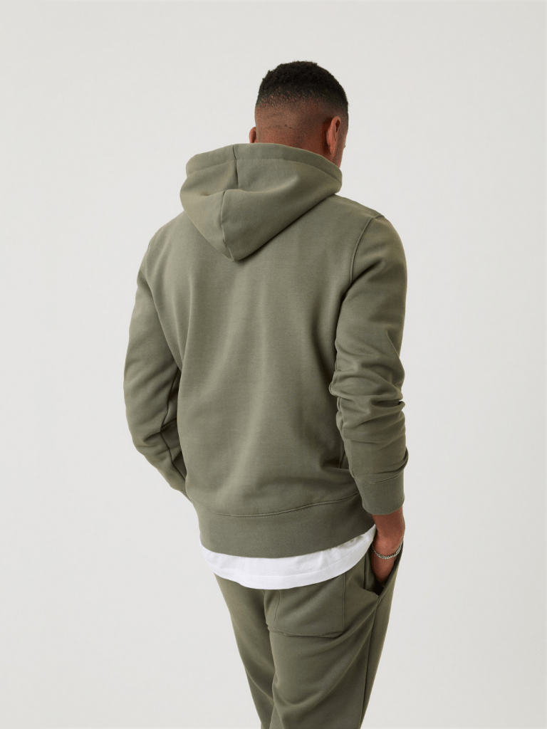 Armygrøn Björn Borg Logo Hoodie M Björn Borg