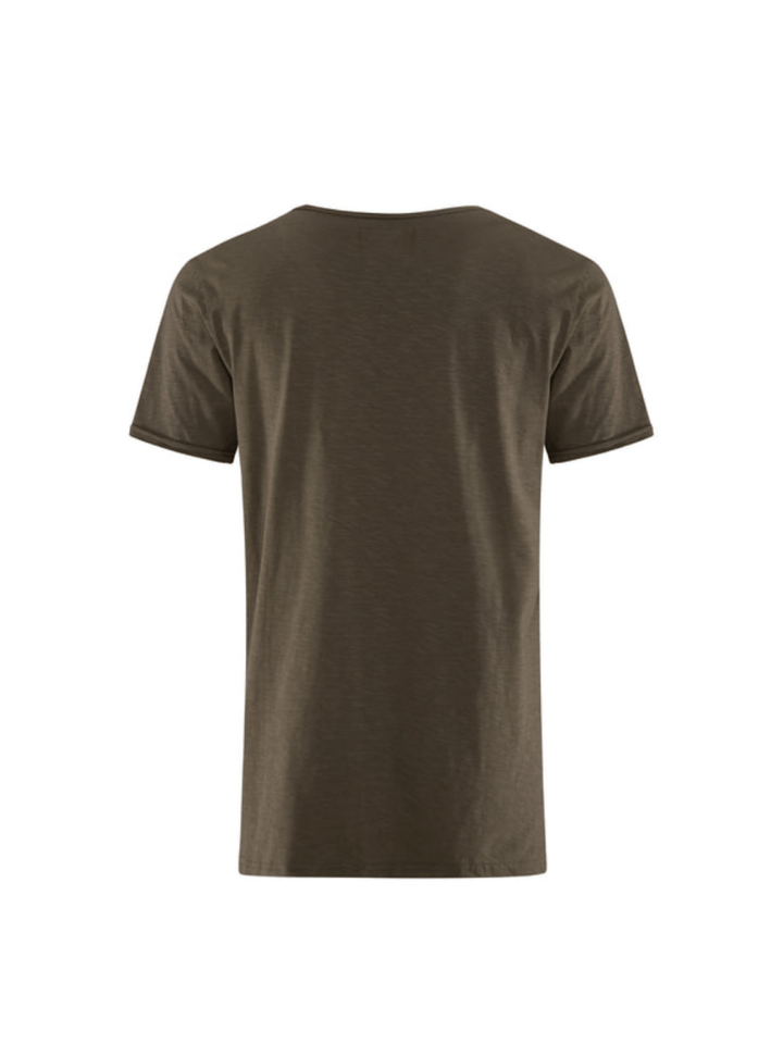 Armygrøn W.A.S Vegas T-shirt i Råt Look S WeAreScandinavian