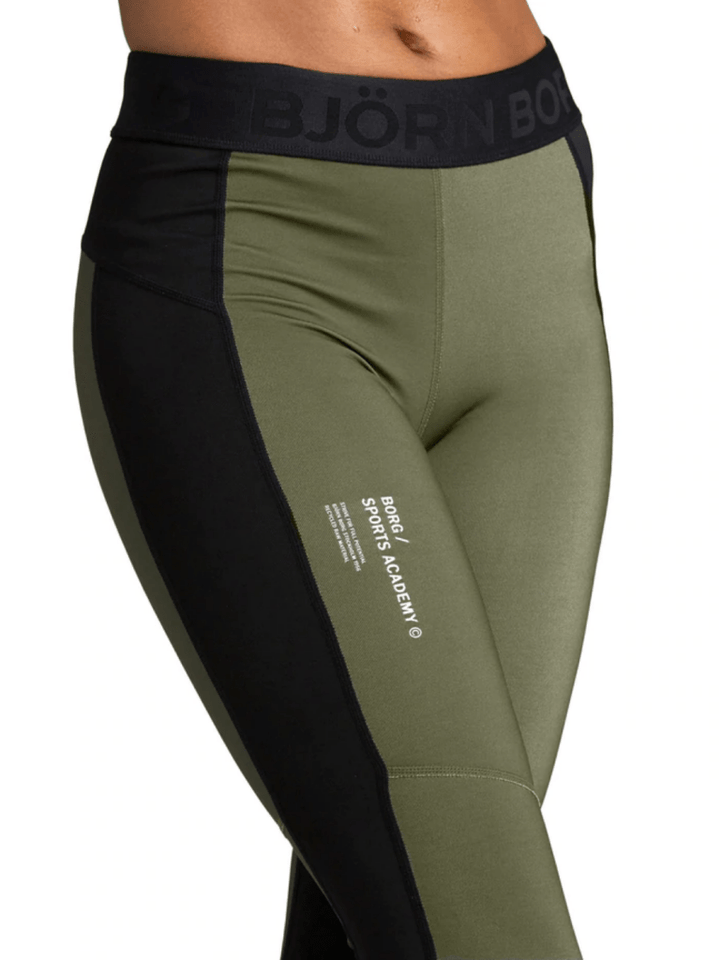 Army/Sort Björn Borg Academy Trænings Tights 36 Björn Borg