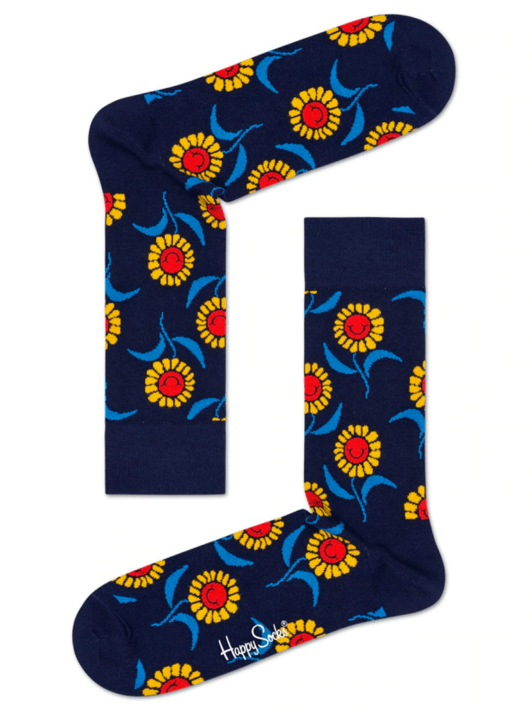 Blå Blomstret Happy Socks 36 - 40 Happy Socks