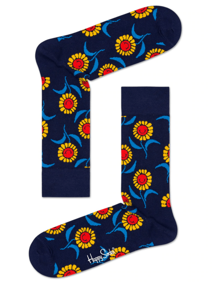 Blå Blomstret Happy Socks 36 - 40 Happy Socks