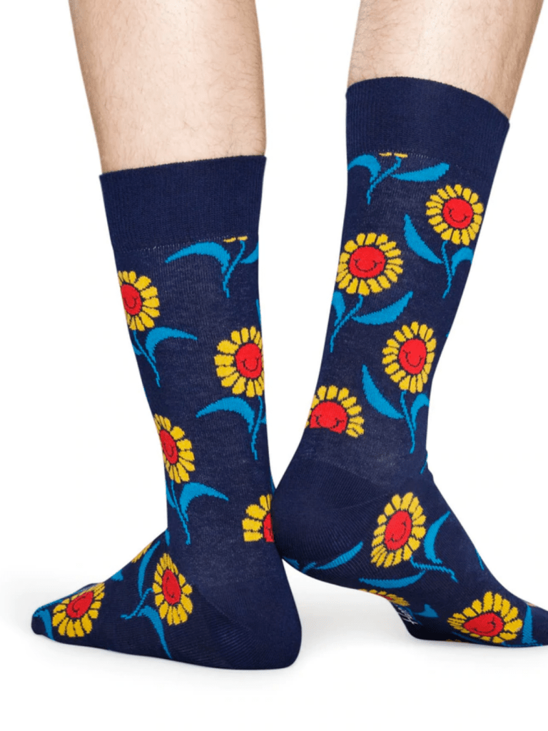 Blå Blomstret Happy Socks 36 - 40 Happy Socks