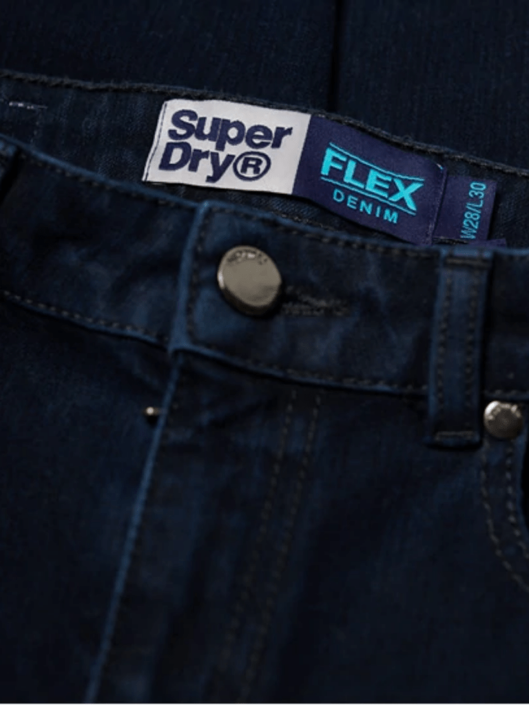 Blå/Sort Slim fit Superdry Dame Jeans 24 Superdry