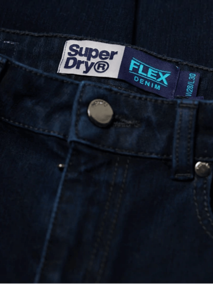 Blå/Sort Slim fit Superdry Dame Jeans 24 Superdry