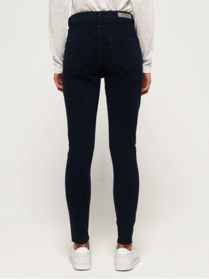 Blå/Sort Slim fit Superdry Dame Jeans 24 Superdry