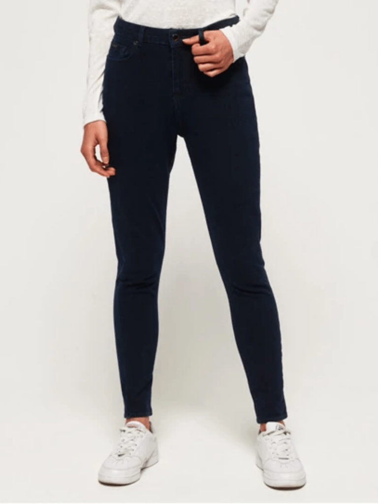 Blå/Sort Slim fit Superdry Dame Jeans 24 Superdry