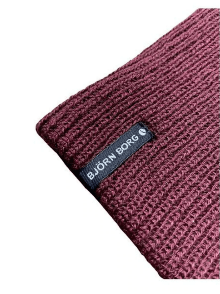 Bordeaux Strikket Björn Borg hue One Size Björn Borg