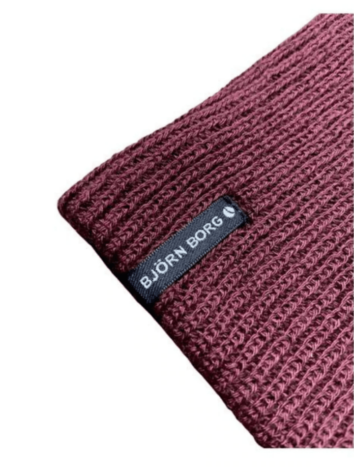 Bordeaux Strikket Björn Borg hue One Size Björn Borg