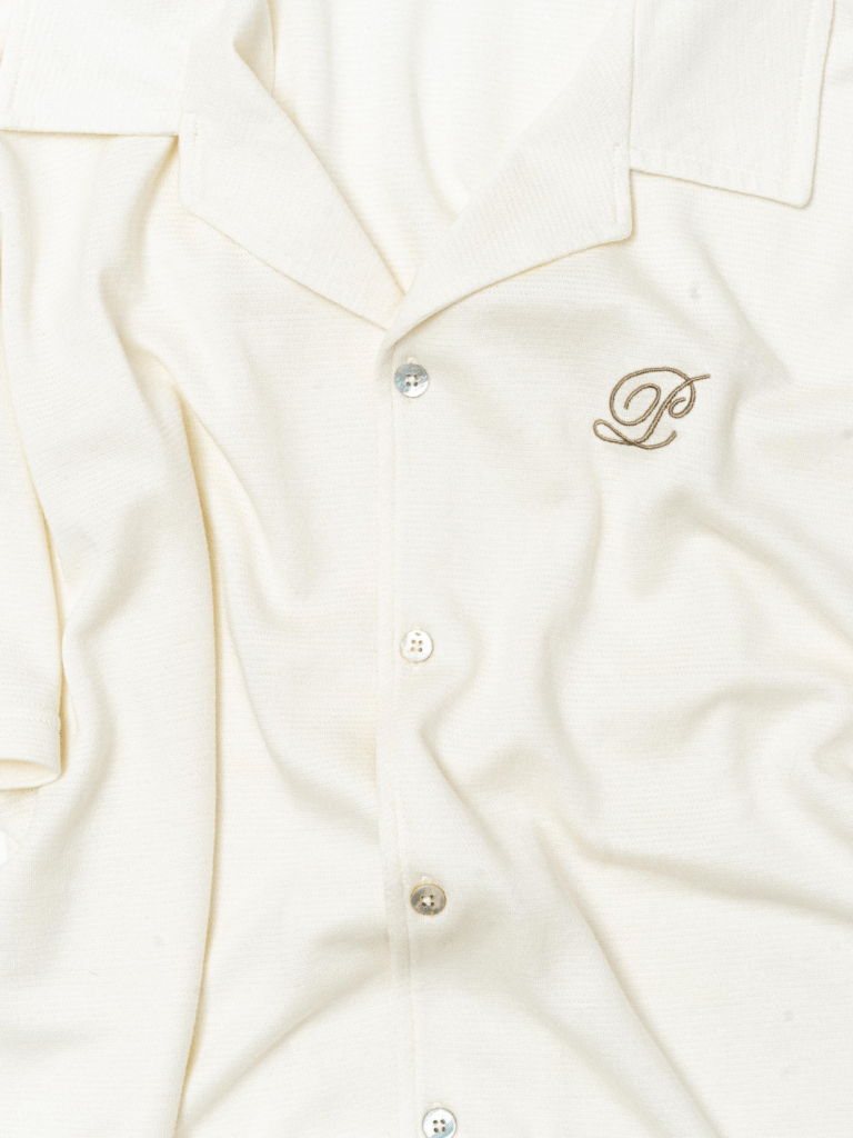 Creme Palapse Camp Collar Herre Skjorte XS Palapse