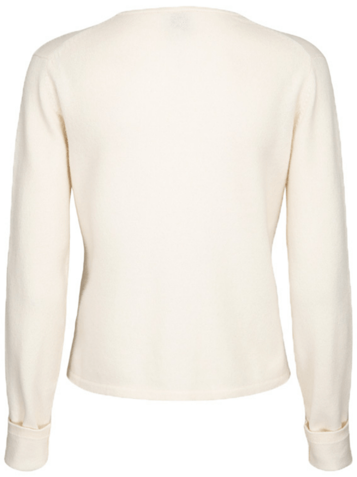 Cremefarvet Månestråle Vilja Cashmere Cardigan 0 Månestråle