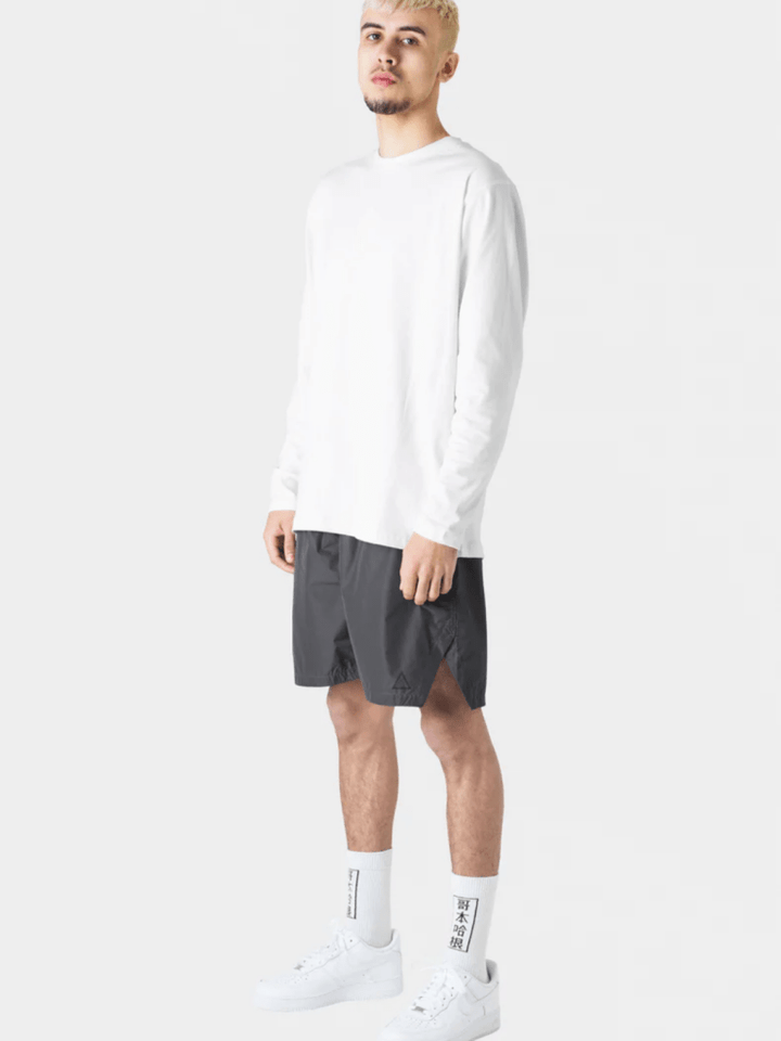 Gary L/S Tee S SOS Black Snow