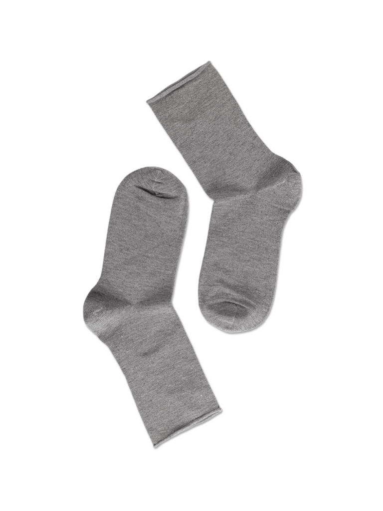 Grå Note Dame Roll Down Strømpe One Size ( 36 - 41 ) Note