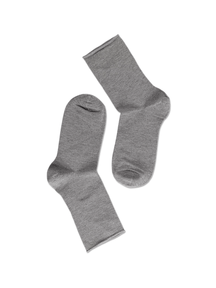 Grå Note Dame Roll Down Strømpe One Size ( 36 - 41 ) Note