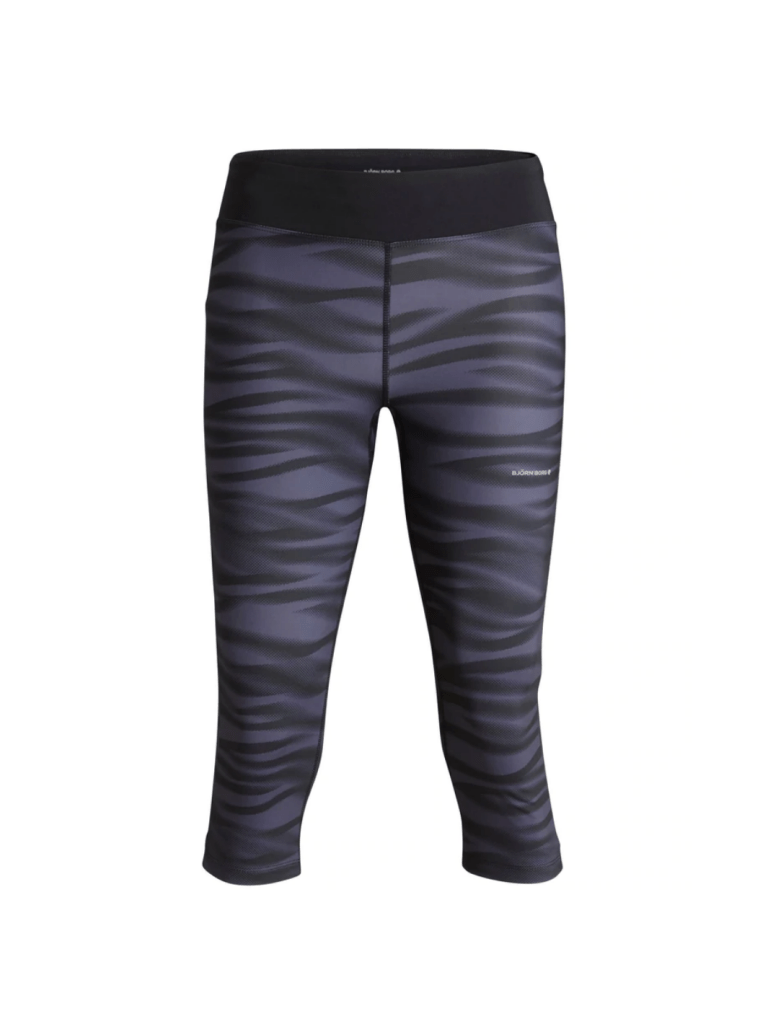 Grå - Sort 3/4 Björn Borg Løbe Tights XS Björn Borg