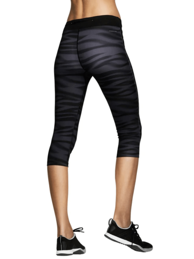 Grå - Sort 3/4 Björn Borg Løbe Tights XS Björn Borg