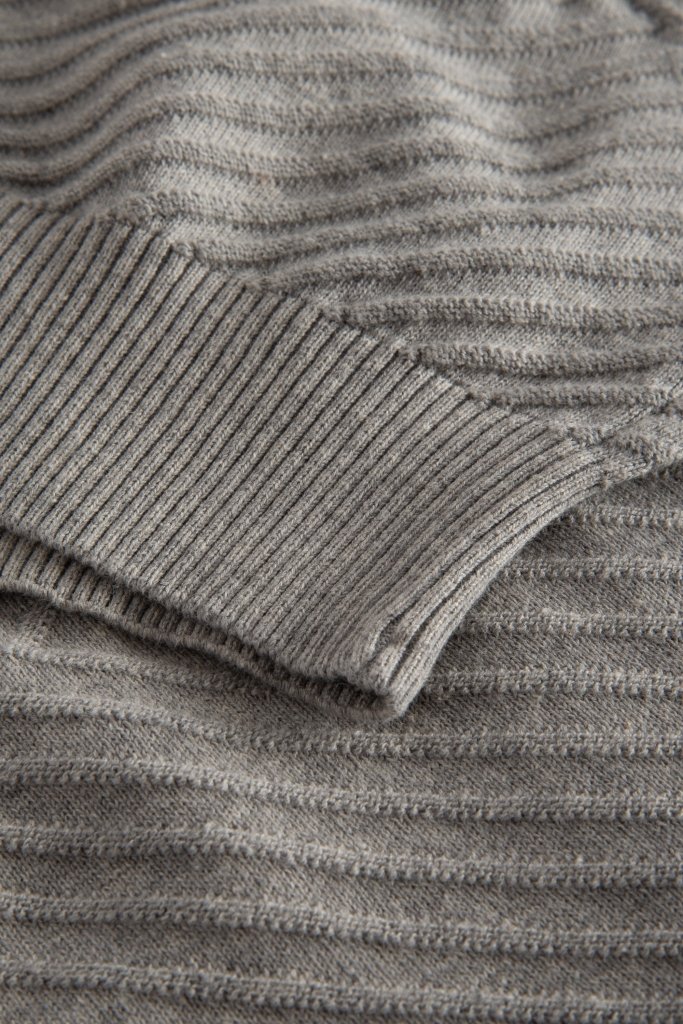 Grå Strikket W.A.S Boston Herre Cardigan S WeAreScandinavian