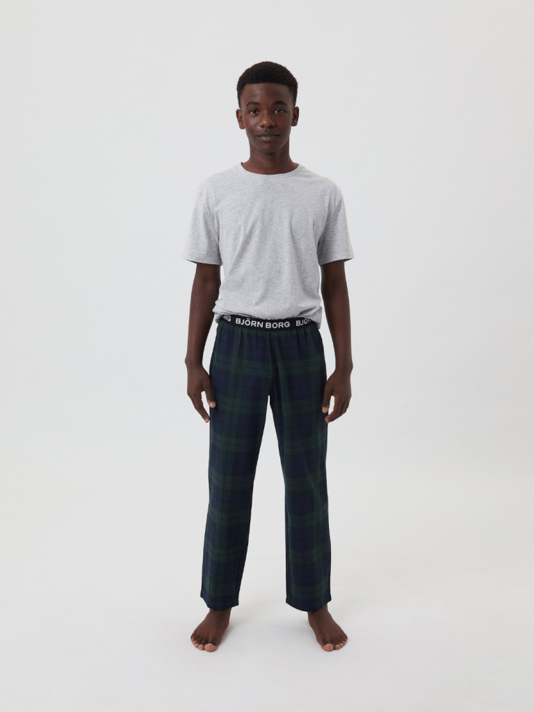 Grøn Ternet Björn Borg Pyjamas Pant 122 - 128 Björn Borg