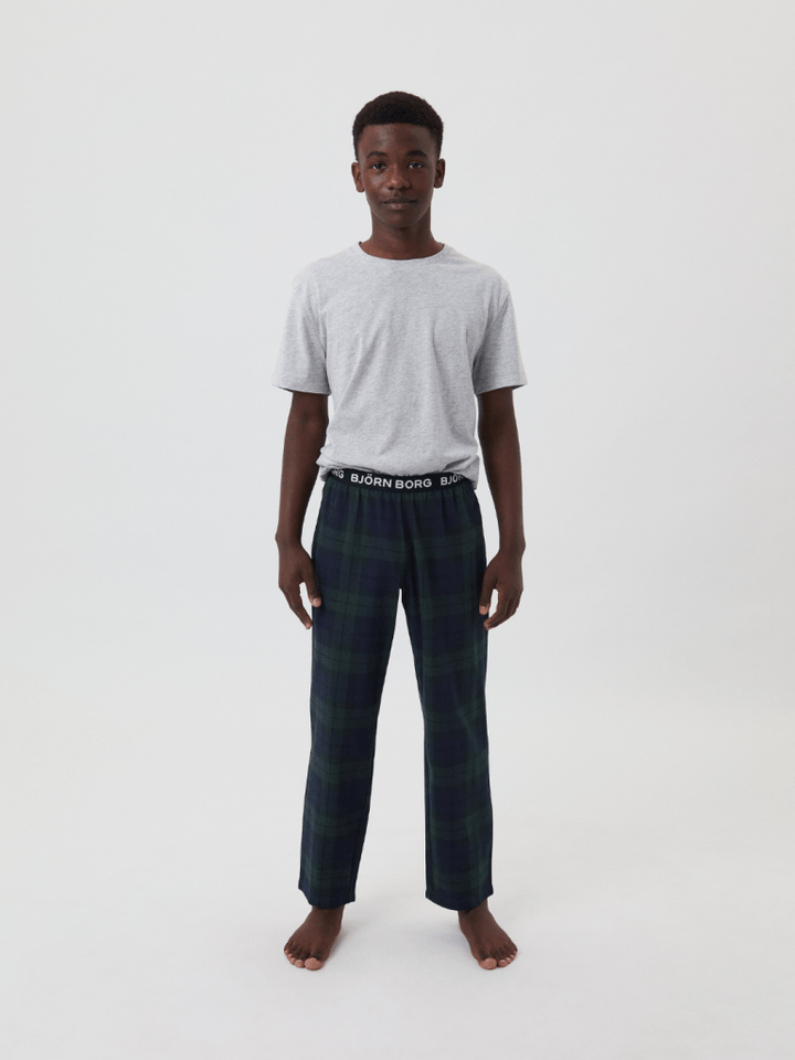 Grøn Ternet Björn Borg Pyjamas Pant 122 - 128 Björn Borg