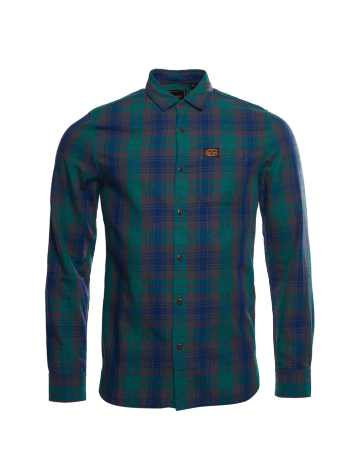 Grøn Ternet Superdry Workwear Skjorte S Superdry