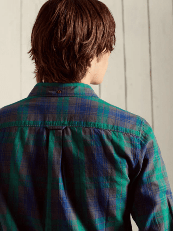 Grøn Ternet Superdry Workwear Skjorte S Superdry