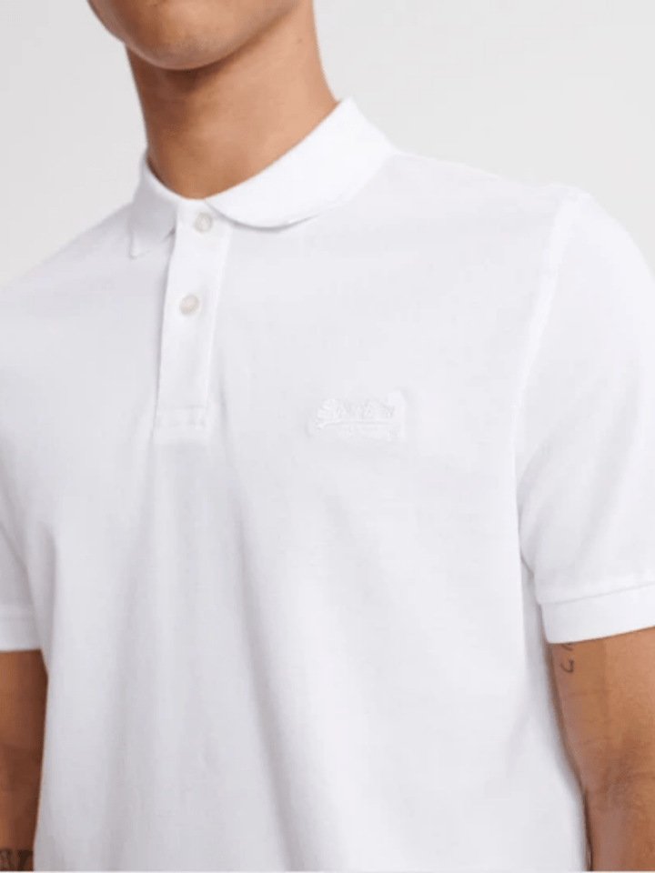 Hvid Klassisk Superdry Herre Pique Polo S Superdry