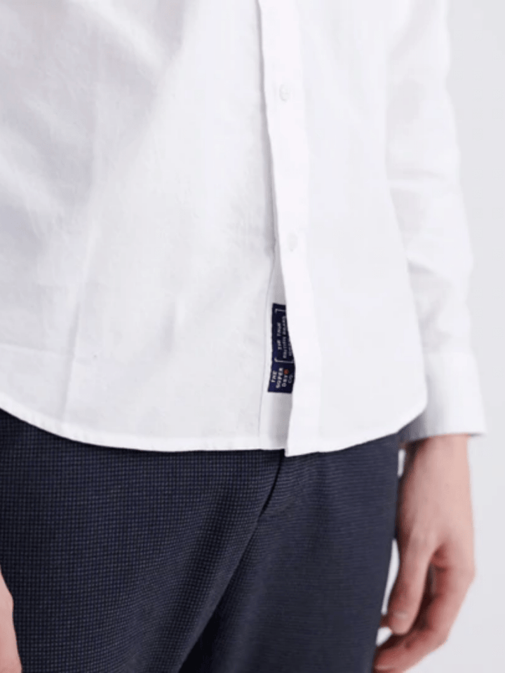 Hvid Klassisk Superdry Oxford Skjorte S Superdry