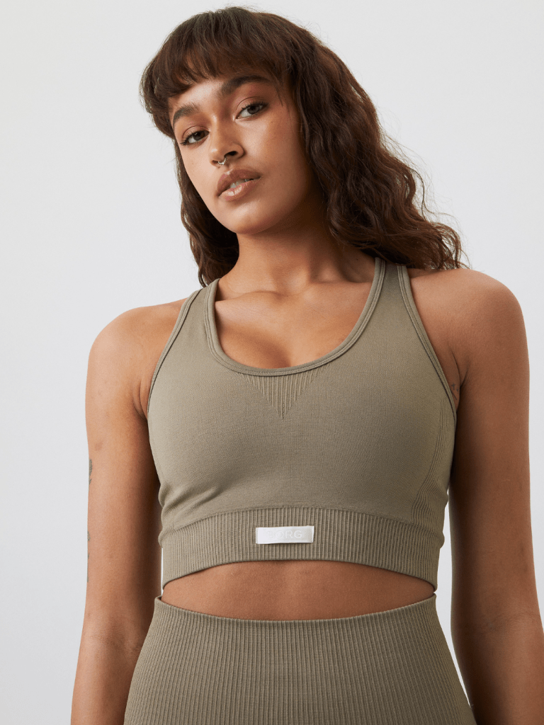 Khaki Björn Borg Performance Sport Top S/M Björn Borg