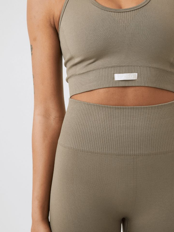 Khaki Björn Borg Performance Sport Top S/M Björn Borg